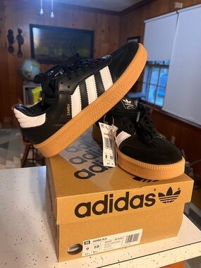Adidas Samba XL- Black, White & Gum Sole